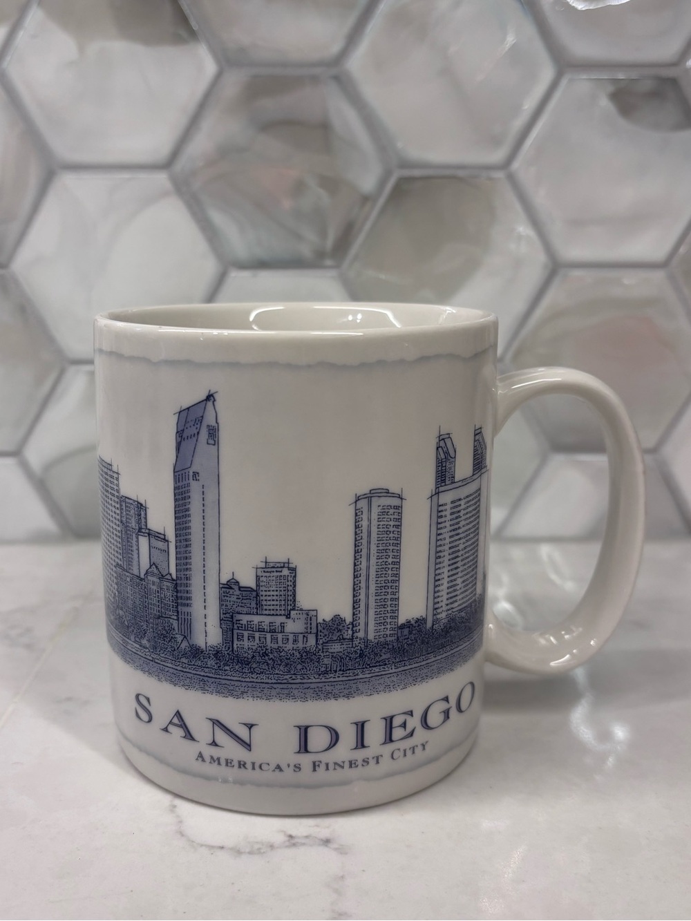 2006 Starbucks Architecture Series San Diego Skyline Ceramic Mug